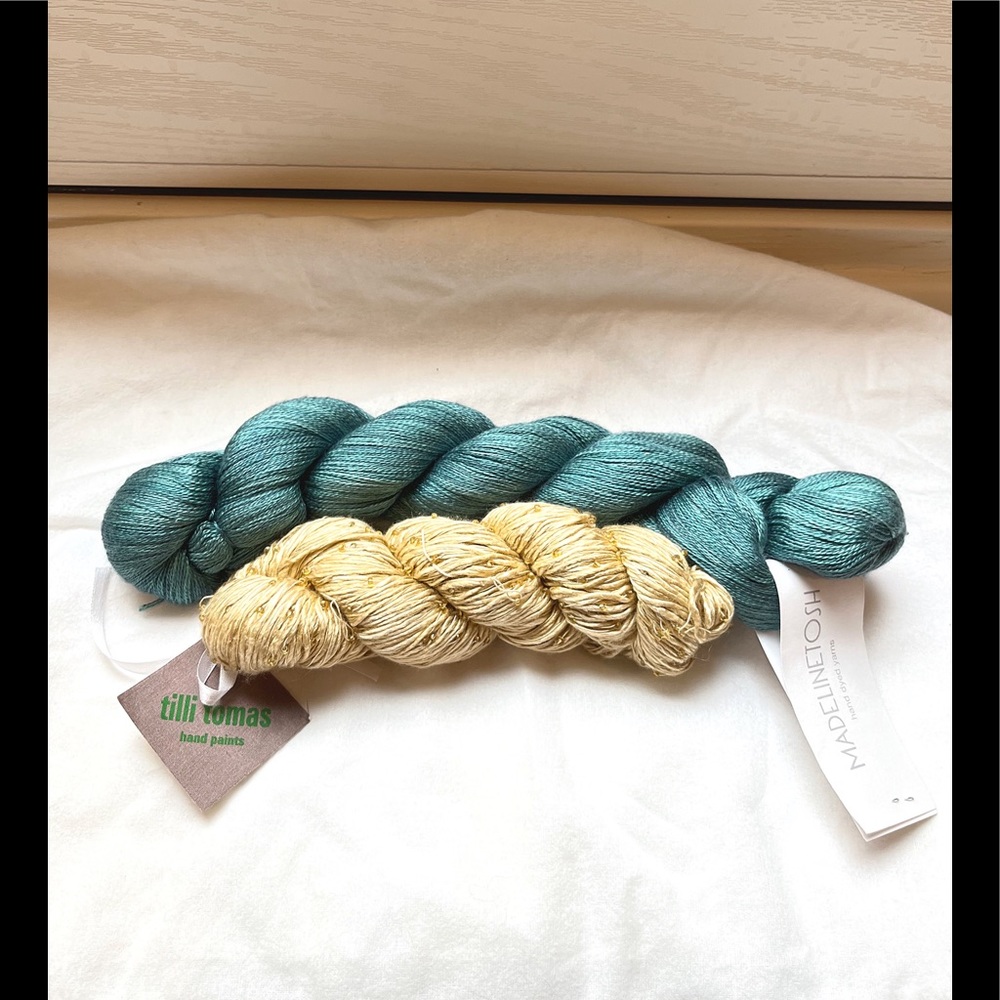 Tili Tomas Beaded Yarn & Madelinetosh Handpainted Silk Lace Lot, NWT